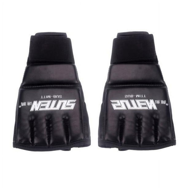 Xihbxyly Guantes de Entrenamiento de Mma, Diseño Flexible de Media Manopla, Palma Transpirable para Mayor Comodidad, Protección Duradera para La Muñeca, Entrenamiento de Boxeo y Muay Thai, Uso Unisex