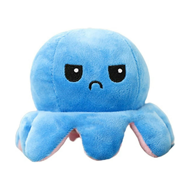 ROAONOCOMO The Original Reversible Octopus Plushie Patented Design Purple and Blue Show your mood without saying a word