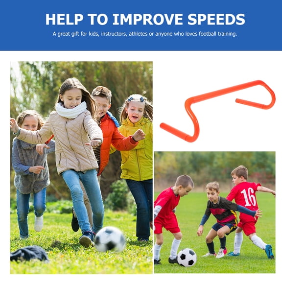 WRISTBIQUE Agility Hurdles Speed Training Hurdle PC Orange for Coordination 1Pcs
