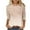 White, variant on Blouses for Women Casual Oversized 3/4 Sleeve Tops for Women Sequin Printed Crewneck Pullover Loose Fit Shirts