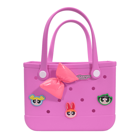MINISO X The Powerpuff Girls Collection Pink Holes Handheld Bag - Trendy IP - Themed Portable Purse