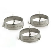 Steven Raichlen Stainless Steel Grill Rings with Spikes, Set of 3