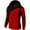 Red, variant on Men's Novelty Color Block Pullover Fleece Hoodies Casual Hooded Sweatshirts Full Zip Jackets with Pocket Gray XL