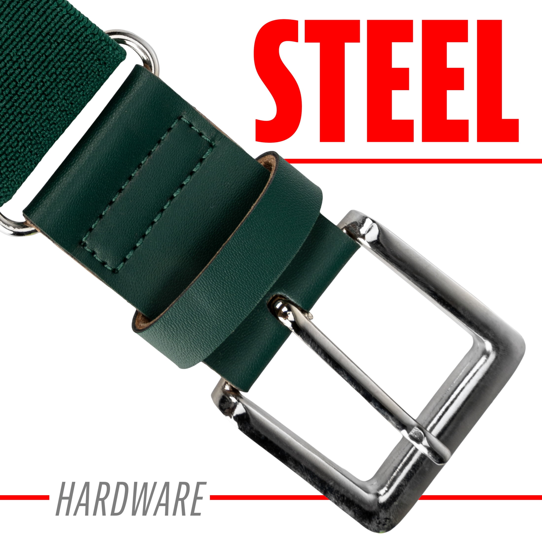 Franklin Sports MLB Adult Baseball Belt, Forest Green, One Size