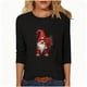 thumbnail image 1 of RKSTN Valentine's Day 3/4 Length Sleeve Womens Tops Oversized Crewneck Valentines Graphic Print Short Sleeve T Shirts Womens Casual Solid Round Neck Loose Three Quarter Sleeve Shirt Spring Clothes, 1 of 7