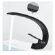 thumbnail image 2 of Grifo Monomando Mezclador Llave Fregadero Para Baño Lavabo Acabado Mate Xtellar Color Negro, 2 of 3