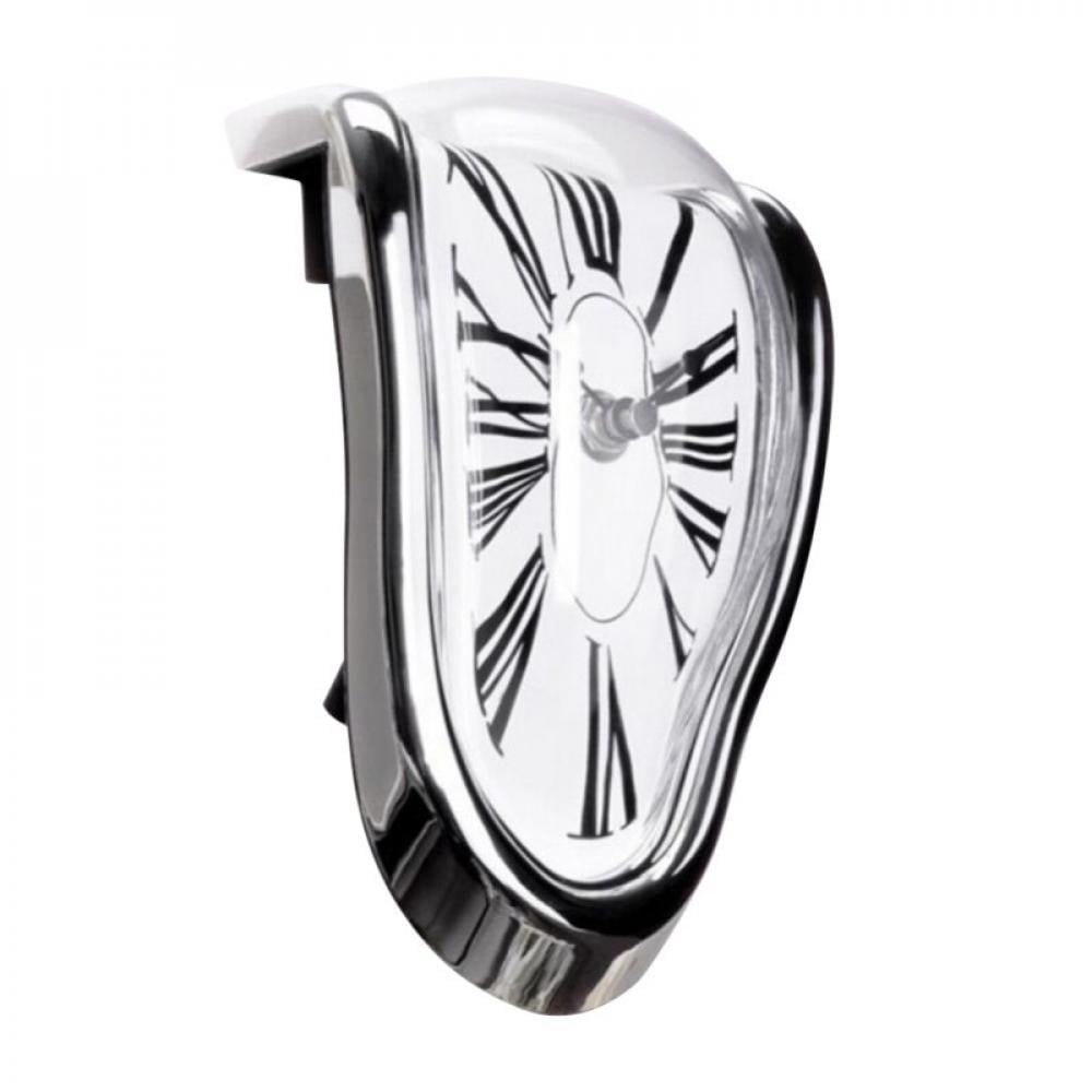 Melting Clock Watch Melting Time Flow Desktop Twisted Clock(without