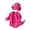 e-702Hot Pink373, variant on MEZZALL Boys Girls Jumpsuit Long Sleeve Cartoon Dinosaur Design Hood Romper Clothes Zip Up Onesie One-Pieces