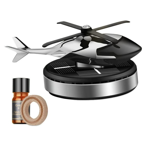 Air Freshener Car Fragrance Diffuser Ornament Helicopter-shaped Solar Powered Car Aromatherapy Decoration Interior Accessories Diffuser for Car and Home