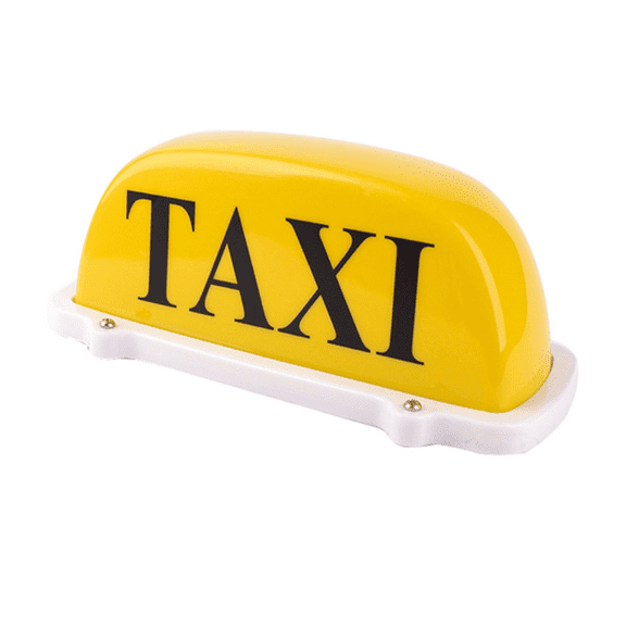 Garayma Taxi Light LED Taxi Sign Top Light LED Taxi Sign Vintage Cab Roof Top Illuminated Sign 12V Yellow