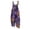 #01Dark Purple, variant on Women Black Cat Pumpkin Skull Spider Web Halloween Suspender Jumpsuits Linen Blend Loose Casual Overalls Purple 2XL