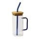 thumbnail image 2 of Taza de Té de Vidrio de Borosilicato Perfecl 400ml Azul, 2 of 8