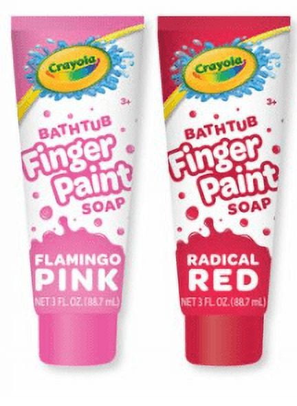 Crayola Kids Bathtub Finger Paint Soap Set of 5 - Pink, Red, Blue, Green,  Purple