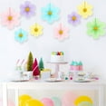 thumbnail image 4 of Duslogis Pastel Party Decorations Paper Flowers Decorations for Wall Classroom Paper Fans Floral Backdrop Flower Wall Decor Pack of 9 (Colorful), 4 of 7