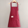 thumbnail image 2 of Strip Aprons with Two Pockets for Women Men, Adjustable Aprons for Cooking, Sleeveless Smock, Adult Chef Kitchen Protective Apron for Cooking, Baking, BBQ Grilling, Working, 1Pc(Wine,59x12"), 2 of 3