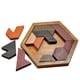 thumbnail image 2 of Hexagon Tangram Puzzle Rompecabezas de madera para niños y adultos Rompecabezas desafiantes Rompecabezas de madera Rompecabezas para adultos portátiles familiares Juegos mentales oso de fresa Electrónica, 2 of 5