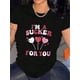 thumbnail image 1 of Camiseta para Mujer Traje de VeranoVictory Valentine's Day Love Candy Print Women's Shirt Casual Short Sleeve Breathable Soft For DailyCamisetas de verano para mujer, manga corta, cuello redondo, ca, 1 of 5