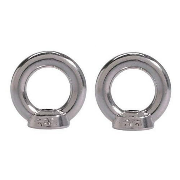 2 Pieces Stainless Steel 316 12mm Lifting Eye Nut M12 Heavy Duty Marine Grade