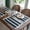 Style F, variant on Tassels Boho Placemats Set of 2, Macrame Place Mats Burlap Splicing Woven Rectangular Table Mats, Farmhouse Table Decor for Rustic Wedding Bridal Shower, 12x20 Inches