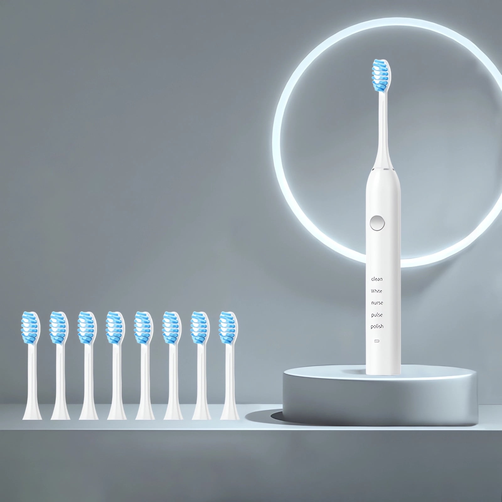 Wovilon Household Toothbrush Soft Bristle Toothbrush Rechargeable Adult Toothbrush