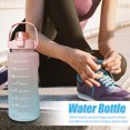 thumbnail image 3 of Botella de agua deportiva de 2000ml con marcador de tiempo para deportes al aire libre Fitness viaje portátil vasos para bebidas sin BPA FLhrweasw Nuevo, 3 of 8