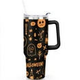 thumbnail image 2 of Halloween Coffee Tumble Happy Halloween Pumpkin Insulated Coffee Mug with Straw,Thermal with Lids for Hot and Cold Drinks for Daughter Son 40 oz Boo Tumbler, 2 of 7
