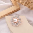 thumbnail image 4 of 2 piezas de broche de flores con ramilletes de perlas simuladas, 4 of 5