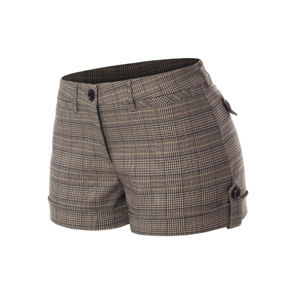 Made by Olivia Women's Millennium Stretch Plaid Shorts