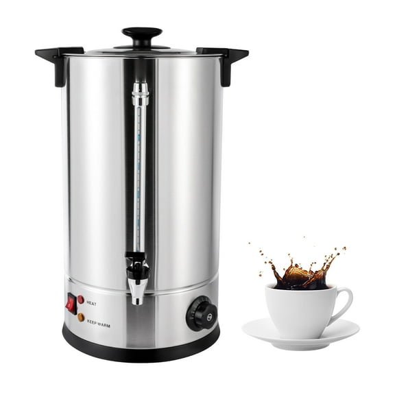 SHZICMY 15L Stainless Steel Tea Urn Electric Catering Hot Water Boiler Coffee 1400W