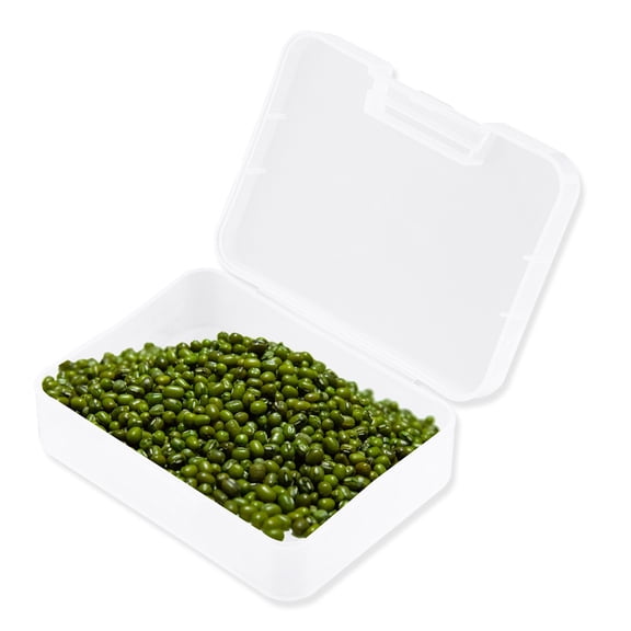 BESTYASH 10Pcs Transparent Storage Case with Smooth Edges Plastic Small Storage Box