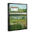 thumbnail image 3 of Stupell Rural Cottage Wildflowers Blooming Landscape Painting Black Floater Framed Art Print Wall Art, 3 of 6