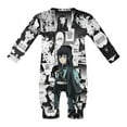 thumbnail image 6 of Demon Slayer Muichiro Tokito Baby Onesie Romper Footless Infant Long Sleeve Jumpsuit for Boys Girls, 6 of 8