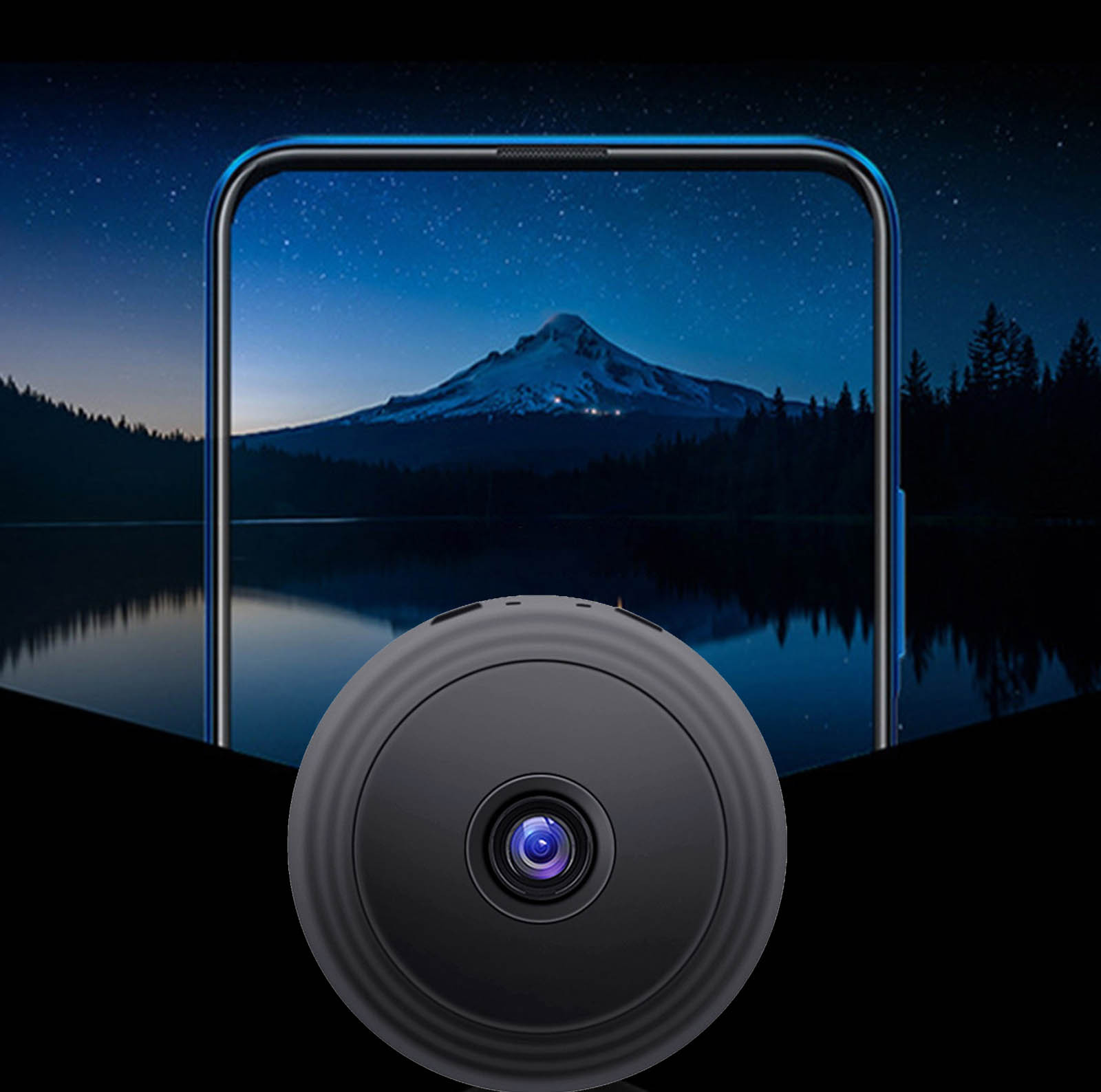 Smart Home Network Camera - HD 1080P, WiFi, Night Vision, Mini Size, Motion Detection, Loop Recording