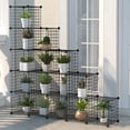 thumbnail image 2 of UWR-Nite Cube Storage Organizer, 16 Cubes Wire Storage Cabinet, DIY Modular Bookcase Stackable Shoe Rack Shelf Metal Cubes Organizer, Wardrobe Closet for Livingroom, Bedroom, Office, 2 of 8