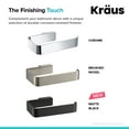 thumbnail image 5 of KRAUS Stelios™ Bathroom Toilet Paper Holder, Matte Black Finish, 5 of 7
