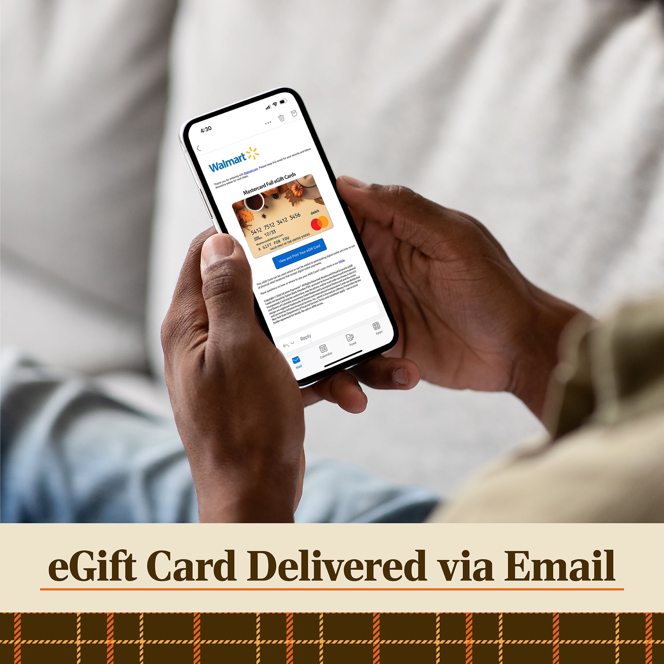 Mastercard® $20-$500 Fall eGift Card (Plus $6.84 Purchase Fee) [Email Delivery]