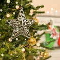 thumbnail image 5 of 1 Pcs 3.9 Inch Star Christmas Ornaments, Delicate 3D Hollow Star Hanging Tree Decorations for Xmas Party, Holiday and Wedding Festive Decor, 5 of 5