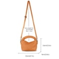 thumbnail image 4 of Bolso tejido para mujer, bolso bandolera pequeño con correa de hombro desmontable, bolso con asa superior para niñas, 4 of 5
