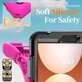 thumbnail image 3 of Case for Samsung Galaxy Tab A11 8.7 inch 2025 SM-X130 X133 X135 Shockporoof Cover with Pencil Holder Rotating Hand Strap & Stand Shoulder Strap, Universal Stylus Pen, 3 of 7