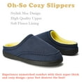 thumbnail image 4 of cosyone1997 Men’s Memory Foam Slippers Indoor Outdoor Open Back House Shoes, 4 of 5