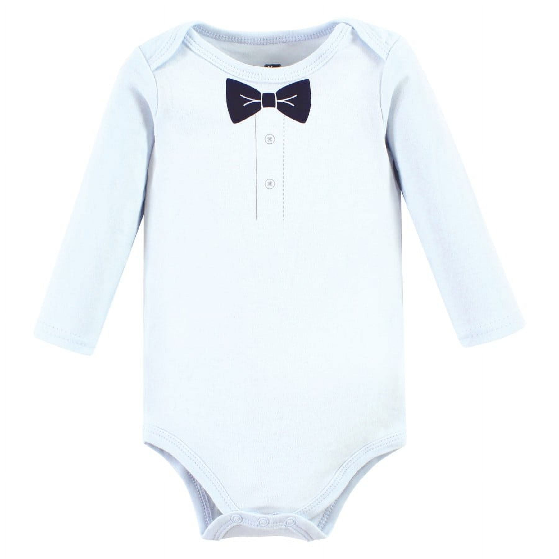 Hudson Baby 2 Cotton Long Sleeve Bodysuits and Pant Set, Preemie - 24 Months