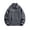 Gray, variant on Men's Suede Panel Bomber Jacket, Lapel Zip Outdoor Outerwear, Multi Zipper Cargo Pockets, Ribbed Cuffs, Solid Color, Suitable For Street Gatherings, Urban Leisure Strolls Pink XXXL