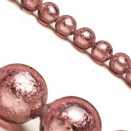 - Purple Dichroic Glass Bead With Silver Color Foil 10mm Round Sold per pkg of 25 pcs/String
