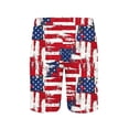 thumbnail image 5 of BVnarty Men's Summer Daily Patriotic Swim Shorts, 4th of July Trendy Print, Quick Dry Breathable Material Elastic Drawstring Waist Hot Pink XL, 5 of 6