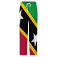 thumbnail image 5 of Flag Of Saint Kitts And Nevis Winter Female Pants Flannel High Waist Women Pants Lady Warm Straight Leg Plush Trousers, 5 of 7