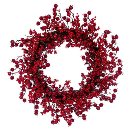 28" Red Deluxe Mixed Berry Wreath
