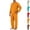 Orange, variant on HAJWOH Men's Comfortable Long Sleeve Button Pajama Set Soft Comfy Sleepwear Sleep Bottom