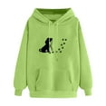thumbnail image 4 of Long Sleeve Shirts for Women Cute Dog Graphic Sweatshirts Casual Crewneck Mom Hoodie With Pocket Plus Size, 4 of 4