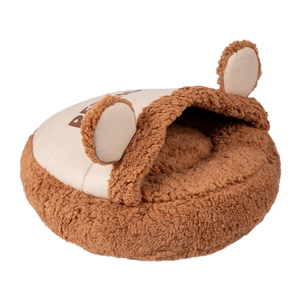 Cama cueva para gatos con forma de zapatilla, cómoda y suave con capucha, cubierta y acogedora para mascotas pequeñas. 50x50cm