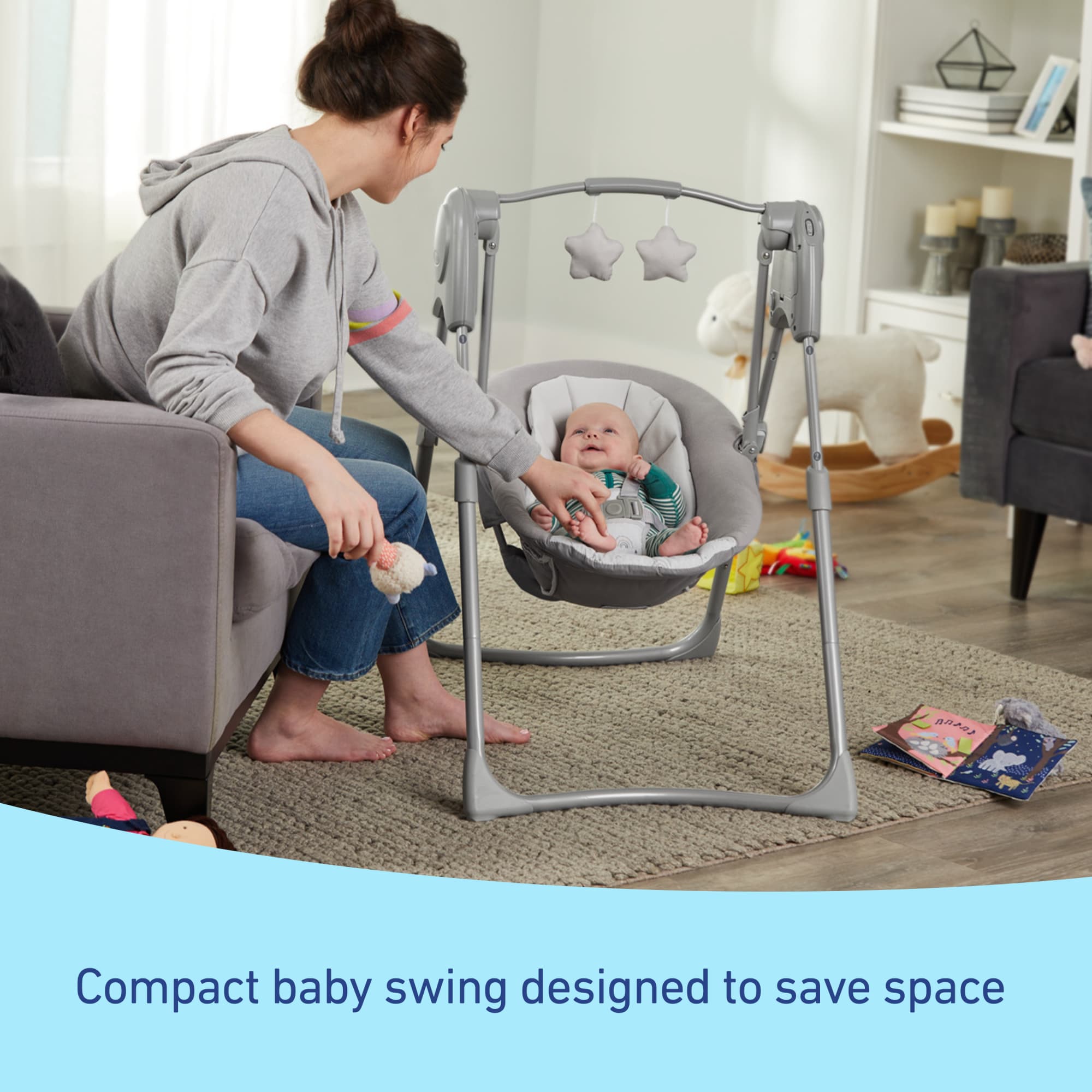 Graco Slim Spaces Compact Baby Swing photo 2